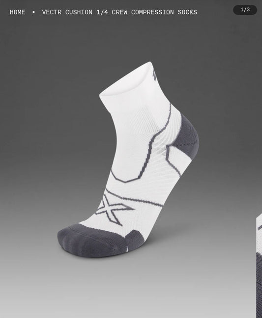 2XU جوارب ركض عالية الأداء
VECTR LIGHT CUSHION 1/4 CREW SOCKS
يتوفر في الأسبوع الرابع من يناير "إن شاء الله"