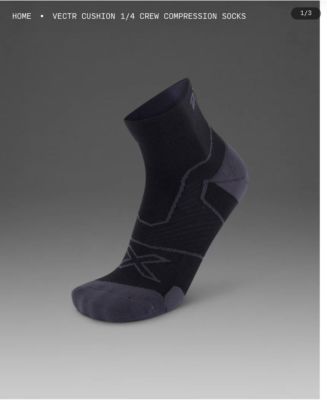 2XU جوارب ركض عالية الأداء
VECTR LIGHT CUSHION 1/4 CREW SOCKS
يتوفر في الأسبوع الرابع من يناير "إن شاء الله"