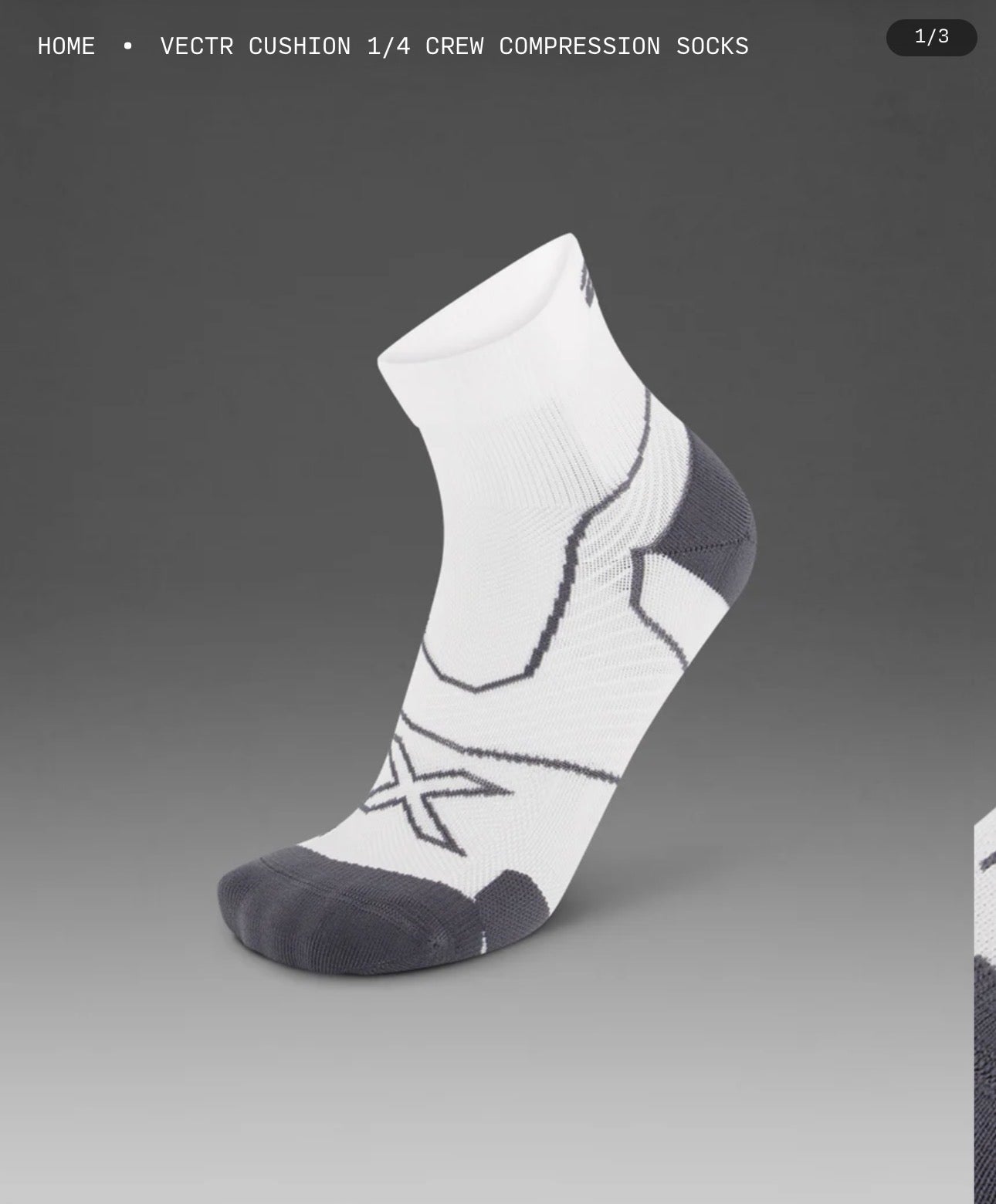 2XU جوارب ركض عالية الأداء
VECTR LIGHT CUSHION 1/4 CREW SOCKS
يتوفر في الأسبوع الرابع من يناير "إن شاء الله"