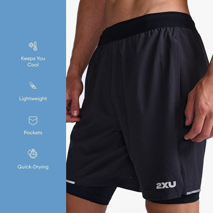 شورت ركض عالي الأداء 2XU - 2In1